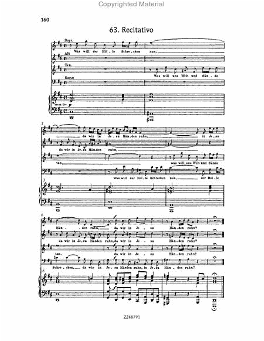 Christmas Oratorio, BWV 248 Choir scores gallery preview page 159