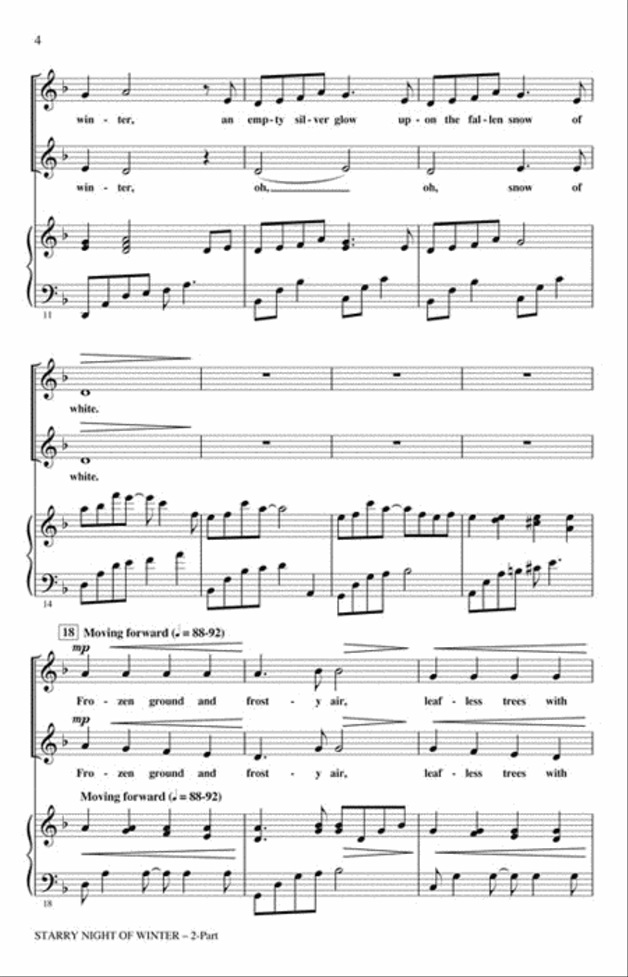 Starry Night of Winter 2-Part scores gallery preview page 3
