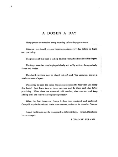 A Dozen a Day Book 4 by Edna-Mae Burnam Piano Method - Sheet Music