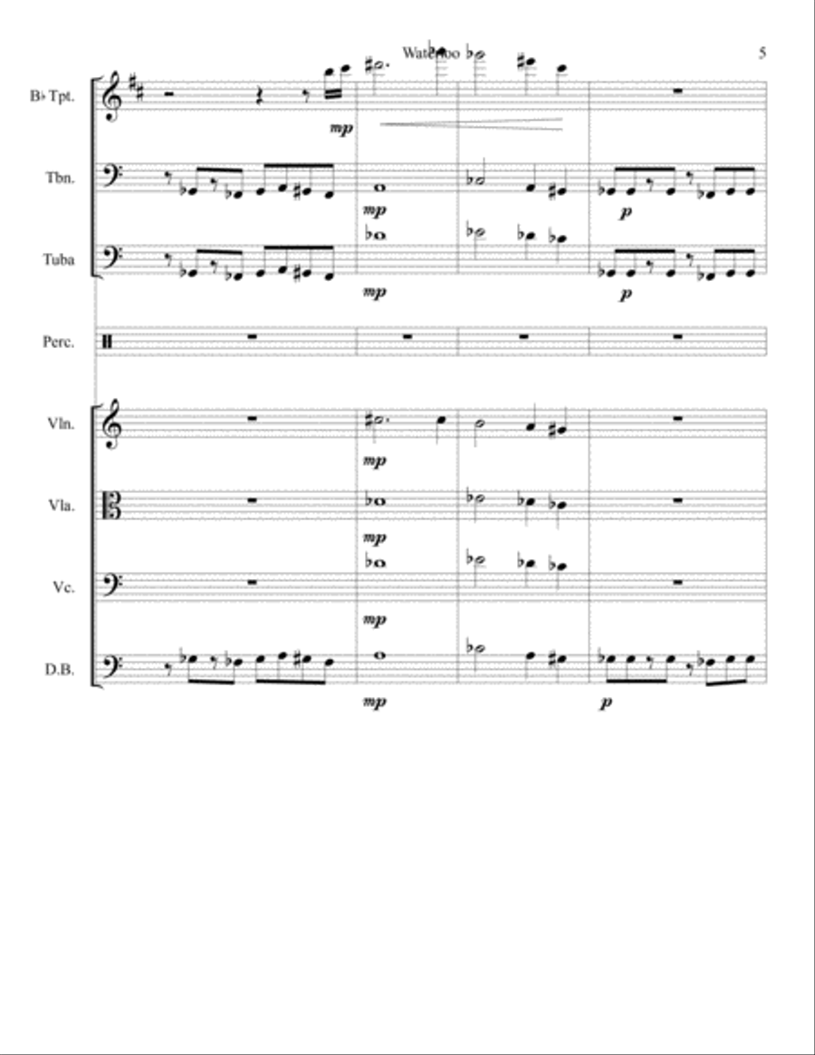 Trafalgar and Waterloo: A Duel Large Ensemble scores gallery preview page 5