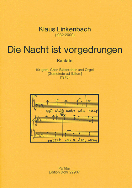 Die Nacht ist vorgedrungen (1975) -Kantate für gem. Chor, Bläserchor und Orgel, Gemeinde ad lib.-