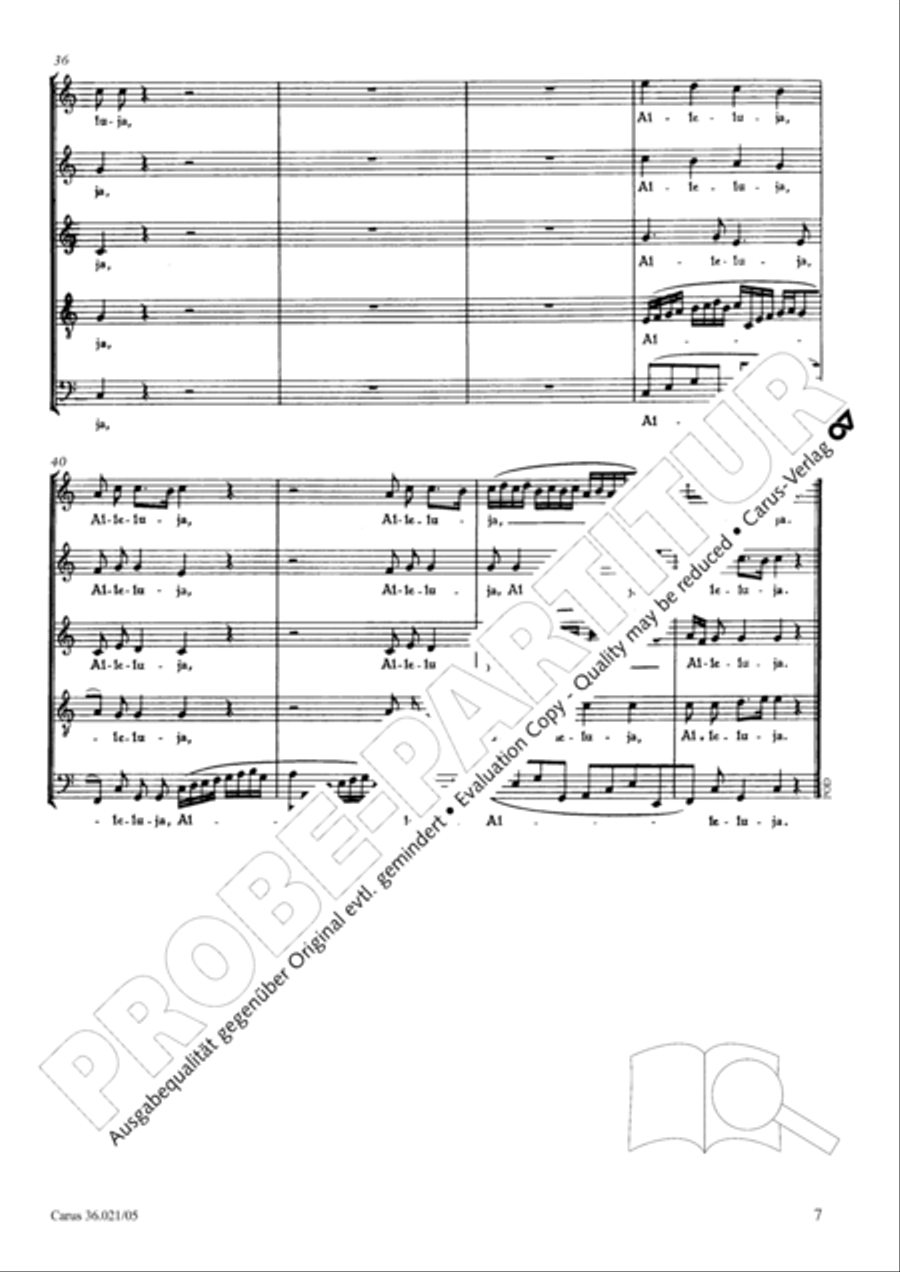 Alleluja Alleluja SSATB scores gallery preview page 7