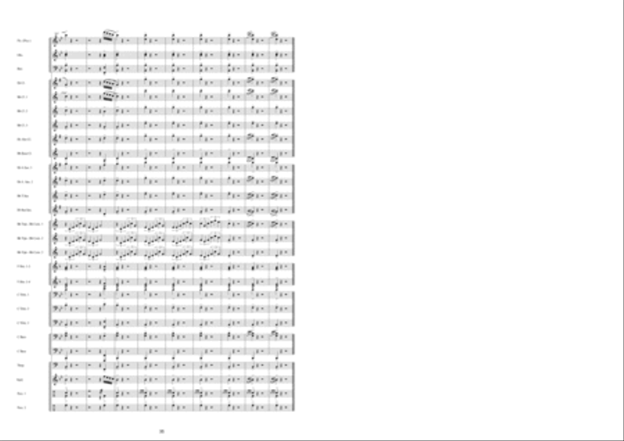 Marche Militaire Française Brass Band scores gallery preview page 19