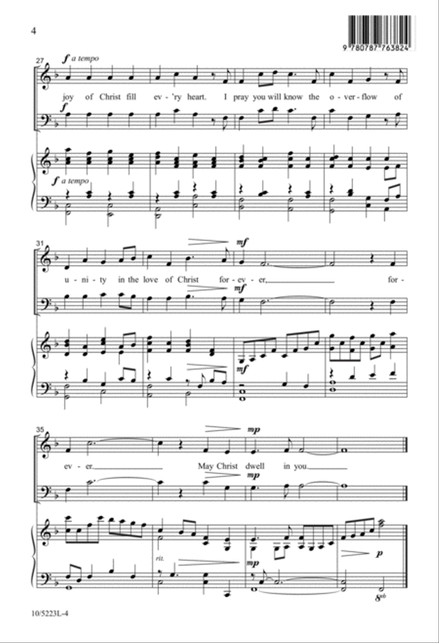 May Christ Dwell in You May Christ Dwell in You 2-Part scores gallery preview page 4