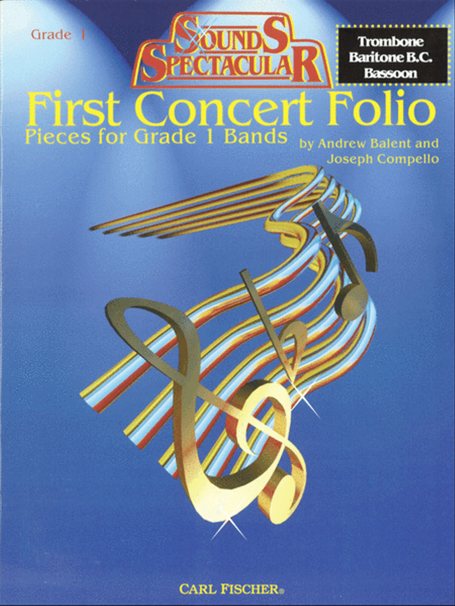 First Concert Folio - Pieces for Grade 1 Bands Concert Band Methods scores gallery preview page 1