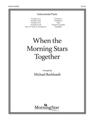When the Morning Stars Together (Instrumental Parts)