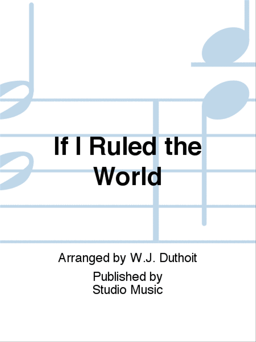 If I Ruled the World If I Ruled the World Brass Band scores gallery preview page 1