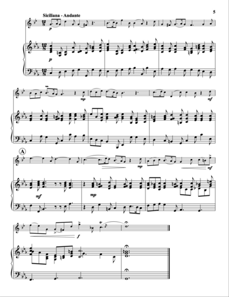 Sonata V Piano Accompaniment scores gallery preview page 4