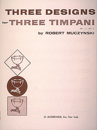 Book cover for Designs for 3 timpani, Op. 11, No. 2