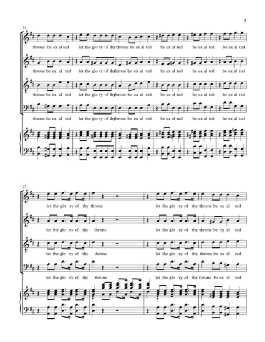 IN SONGS OF EVERLASTING PRAISE(HEDGES NOWAY OUT) 4-Part scores gallery preview page 5