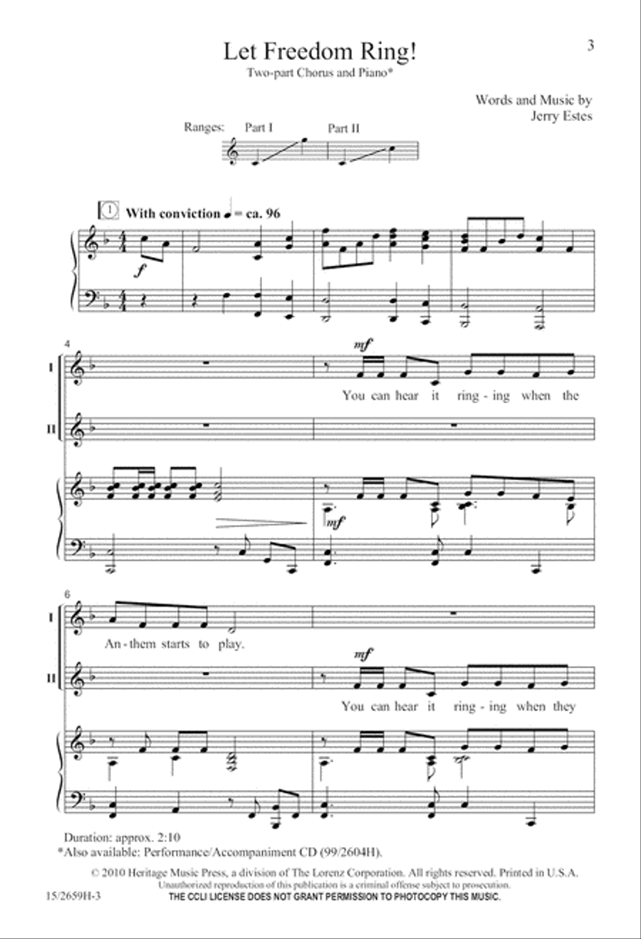 Let Freedom Ring! Let Freedom Ring! 2-Part scores gallery preview page 4
