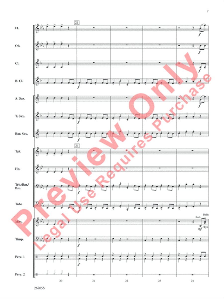 Radetzky March: A Concert in Vienna Concert Band scores gallery preview page 8