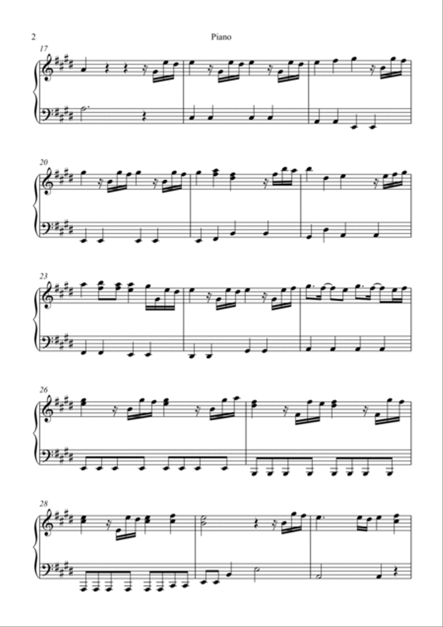 Nothing I've Ever Known Nothing I've Ever Known Piano Solo scores gallery preview page 2