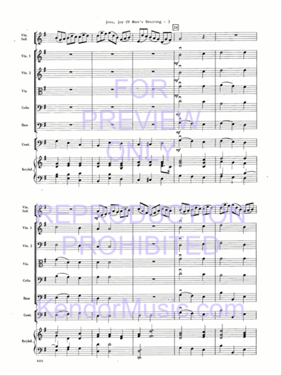 Jesu, Joy Of Man's Desiring String Orchestra scores gallery preview page 4