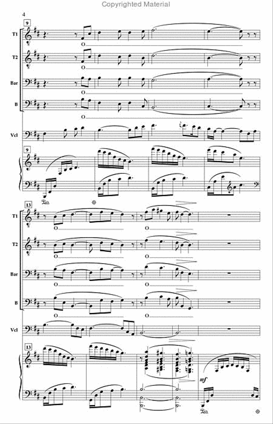 On Music TTBB scores gallery preview page 3