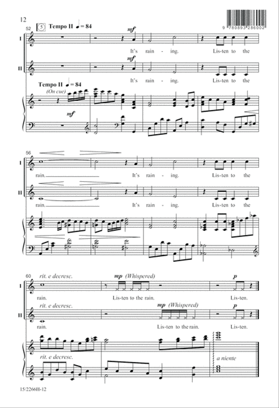 Listen to the Rain Listen to the Rain Unison Choir scores gallery preview page 12