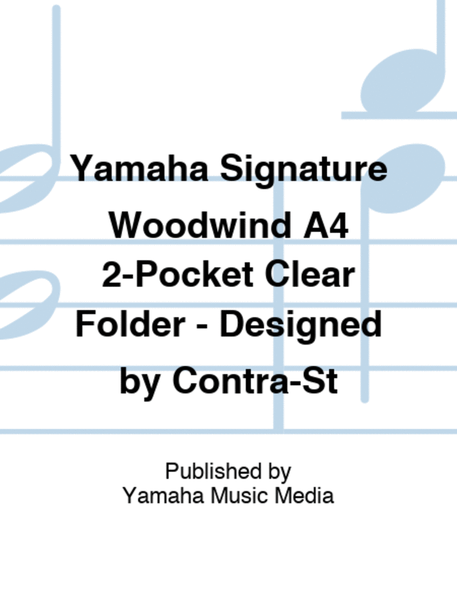 Woodwind A4 2-Pocket Clear Folder - Designed by Contra-St Folders & Binders scores gallery preview page 1