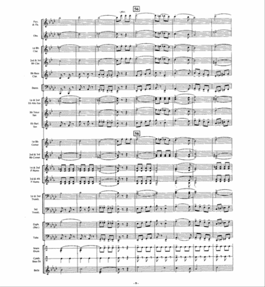The Big Cage The Big Cage Concert Band scores gallery preview page 8
