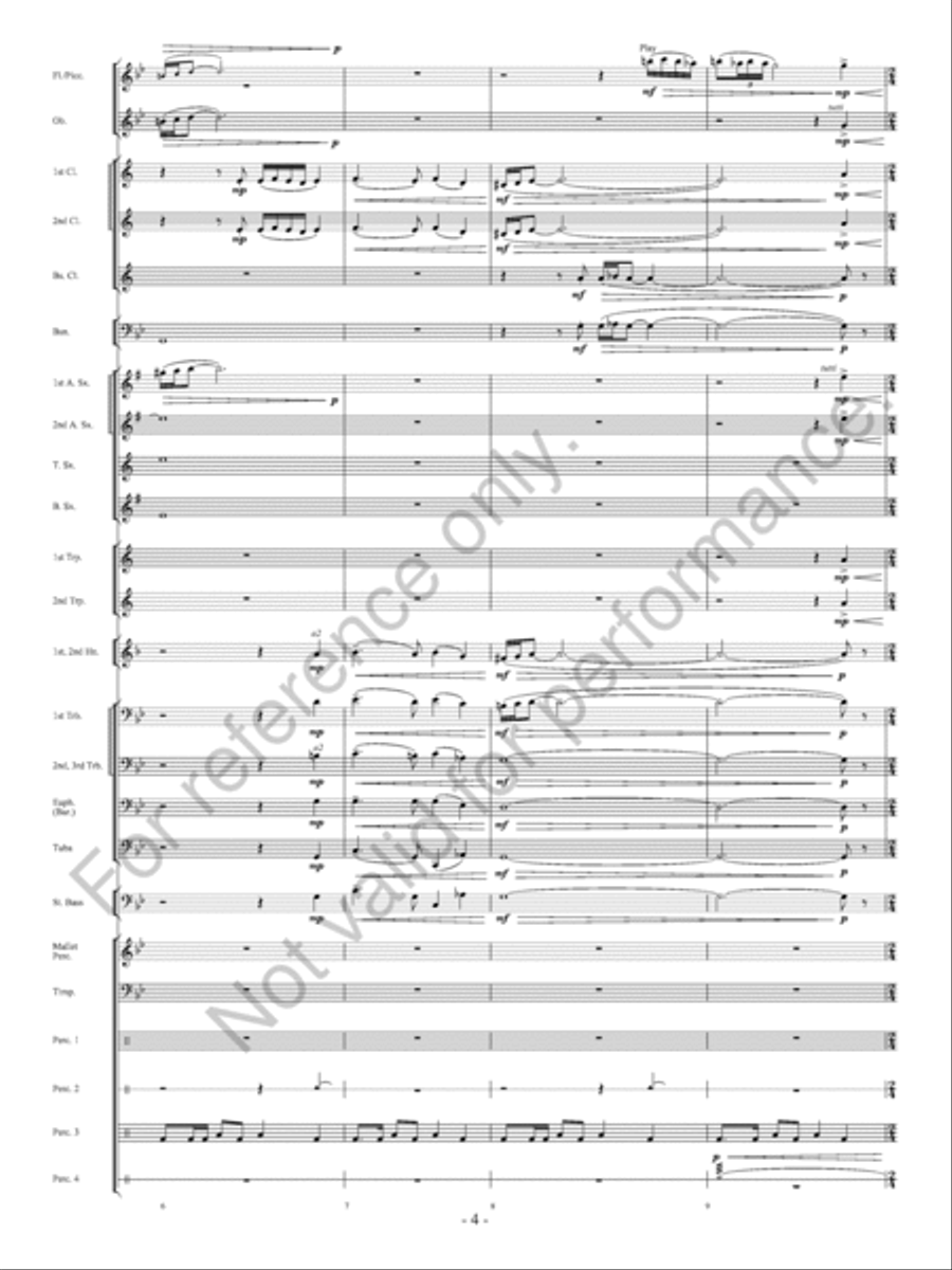 The Ocean Of Fire The Ocean Of Fire Concert Band scores gallery preview page 5
