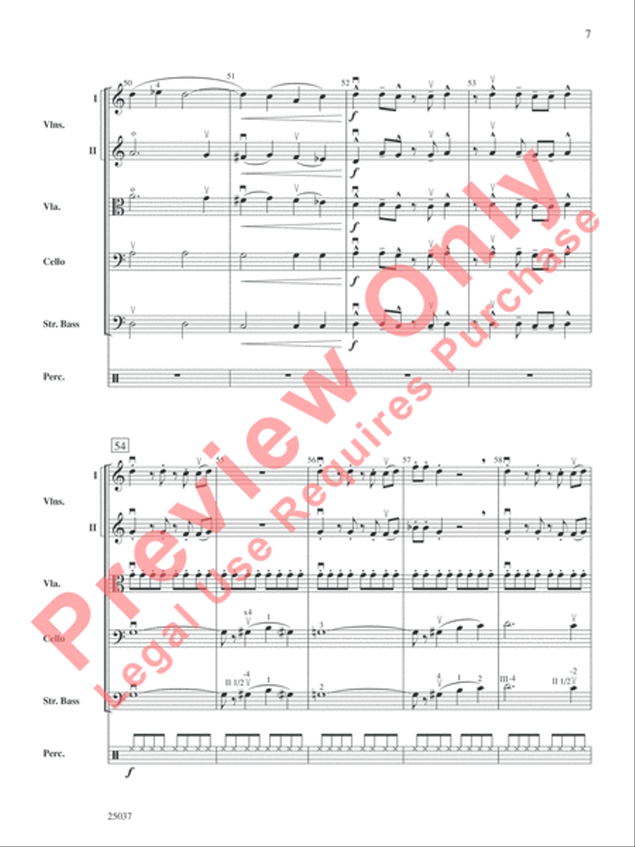 The Curse of Tutankhamun String Orchestra scores gallery preview page 8