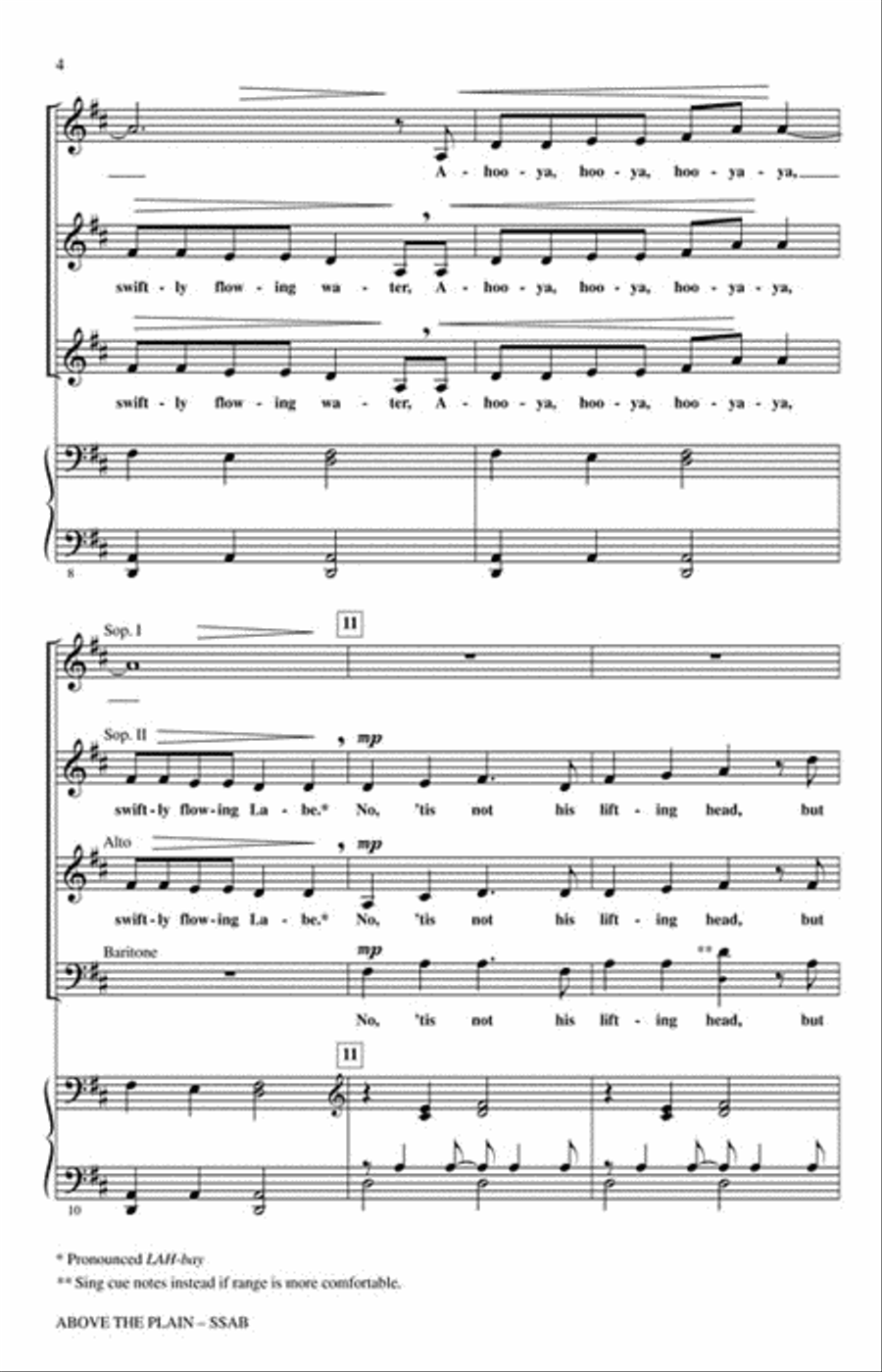 Above the Plain Choir scores gallery preview page 3