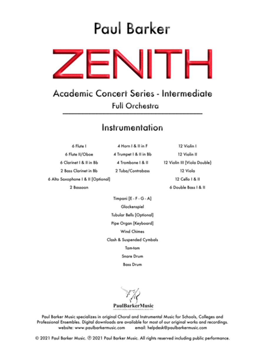 Zenith (Full Orchestra) image number null