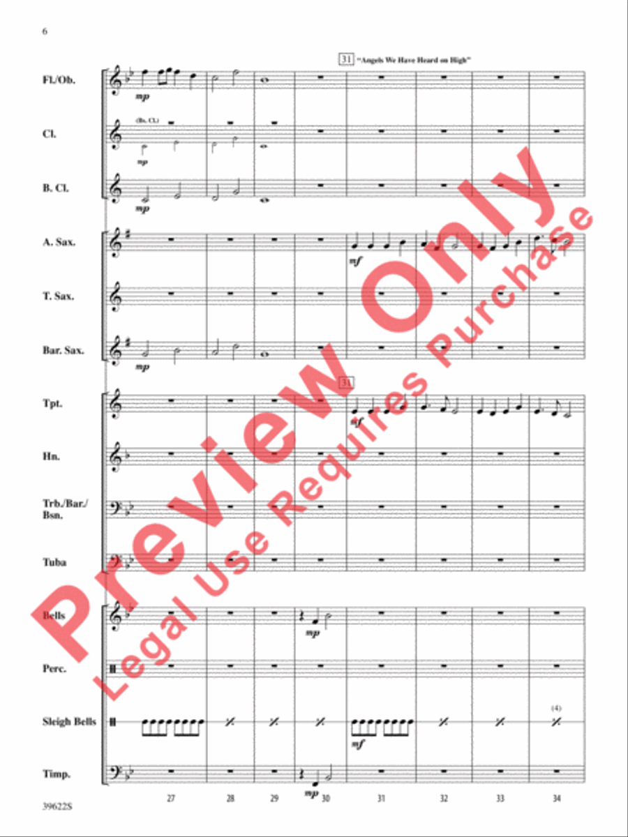 A Winter Trilogy Concert Band scores gallery preview page 7