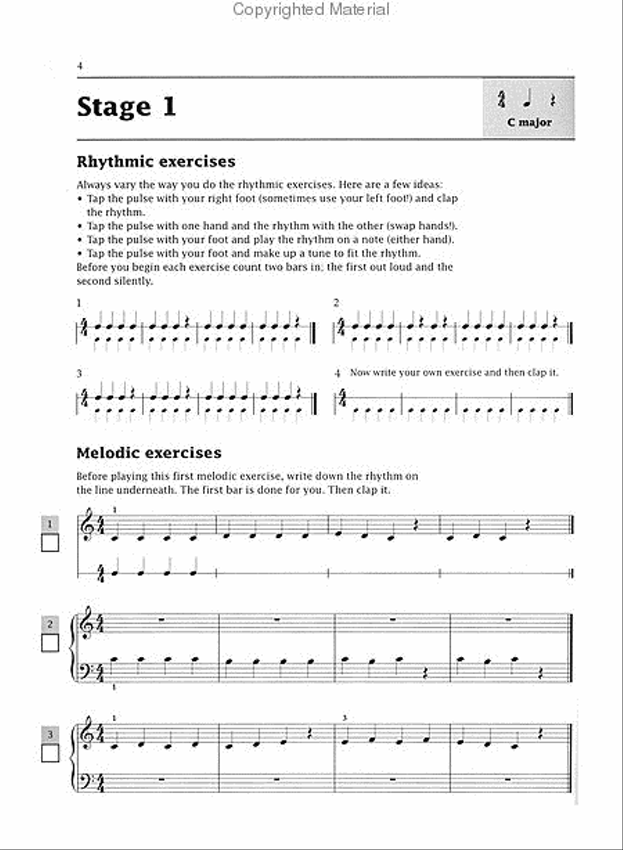 Improve Your Sight-reading! Piano, Level 1 Piano Method scores gallery preview page 2