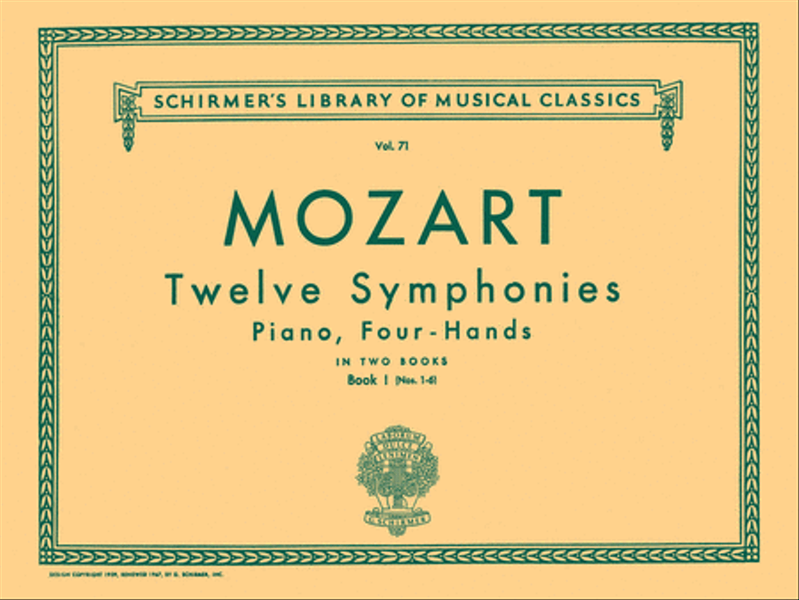 12 Symphonies – Book 1: Nos. 1–6 1 Piano, 4-Hands scores gallery preview page 1