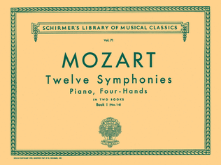 Book cover for 12 Symphonies – Book 1: Nos. 1–6