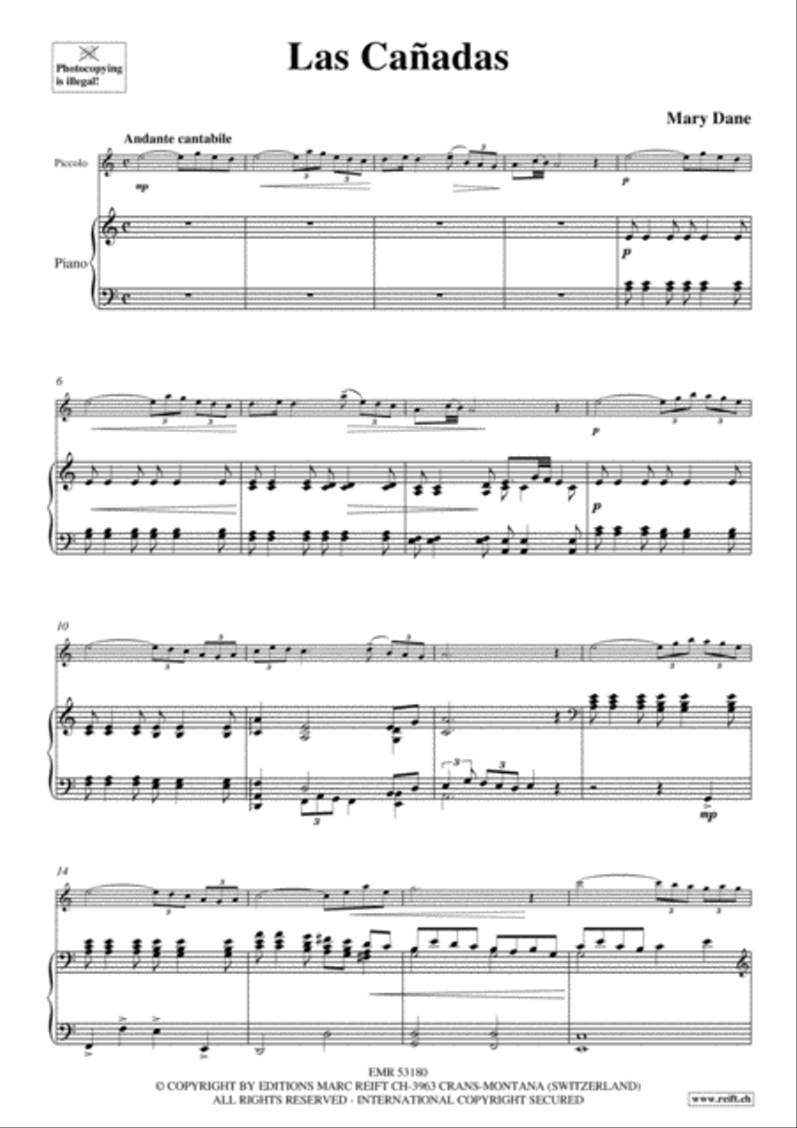Las Canadas Piccolo scores gallery preview page 3