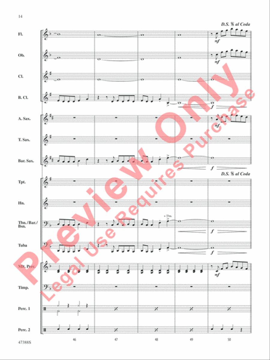 In My Blood Concert Band scores gallery preview page 15