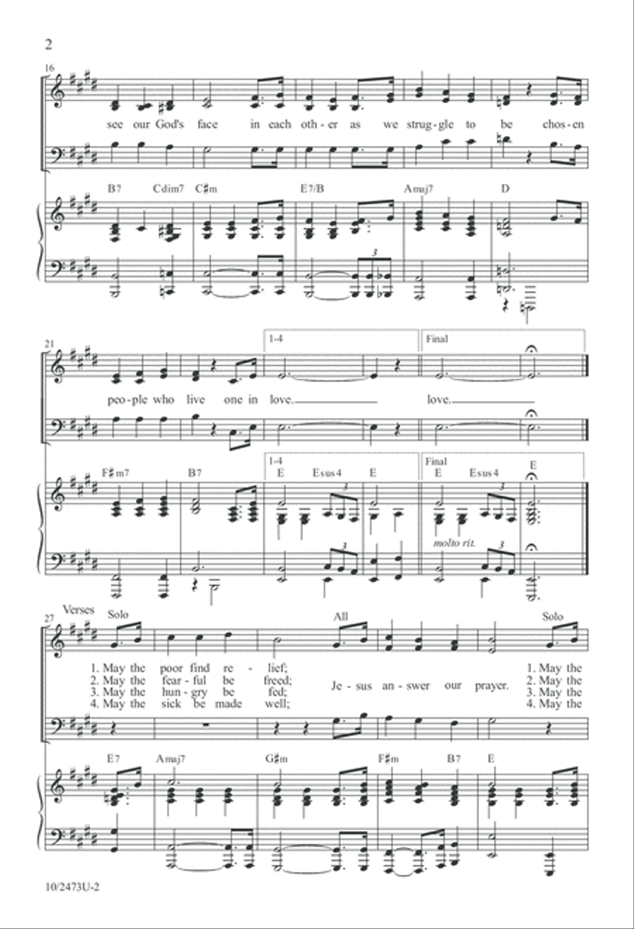 One in Love One in Love 4-Part scores gallery preview page 2
