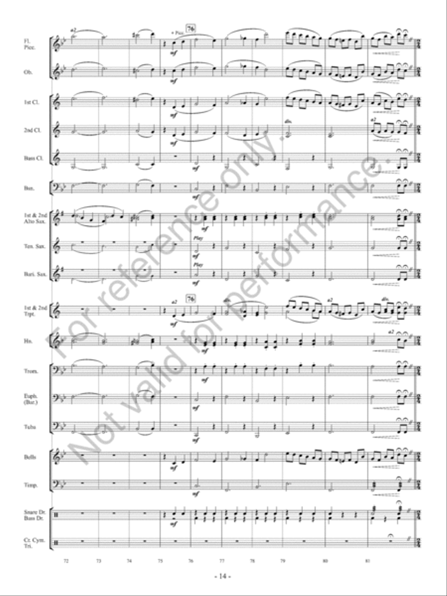 Orpheus Concert Band scores gallery preview page 15