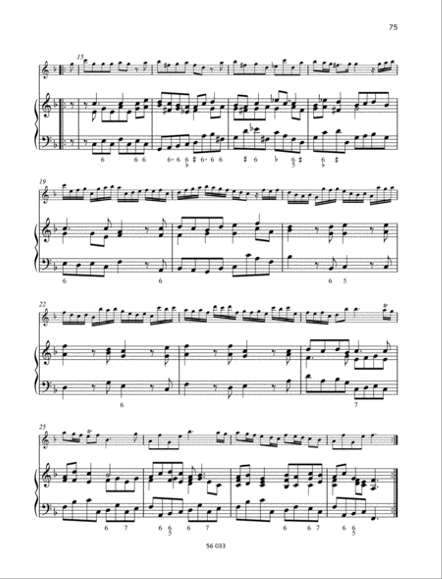 Sonata F major, Op. 1 No. 11 Alto Recorder scores gallery preview page 4