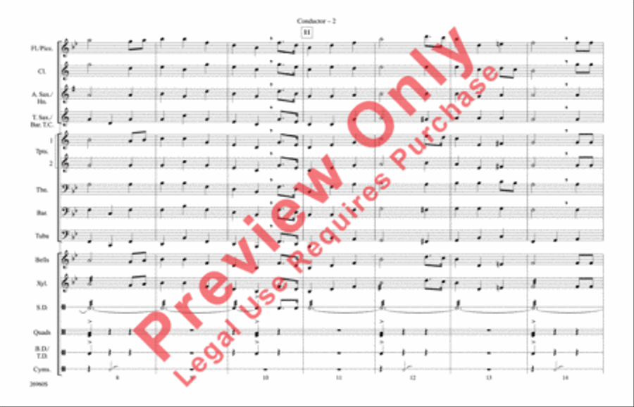 The Star-Spangled Banner The Star-Spangled Banner Marching Band scores gallery preview page 3