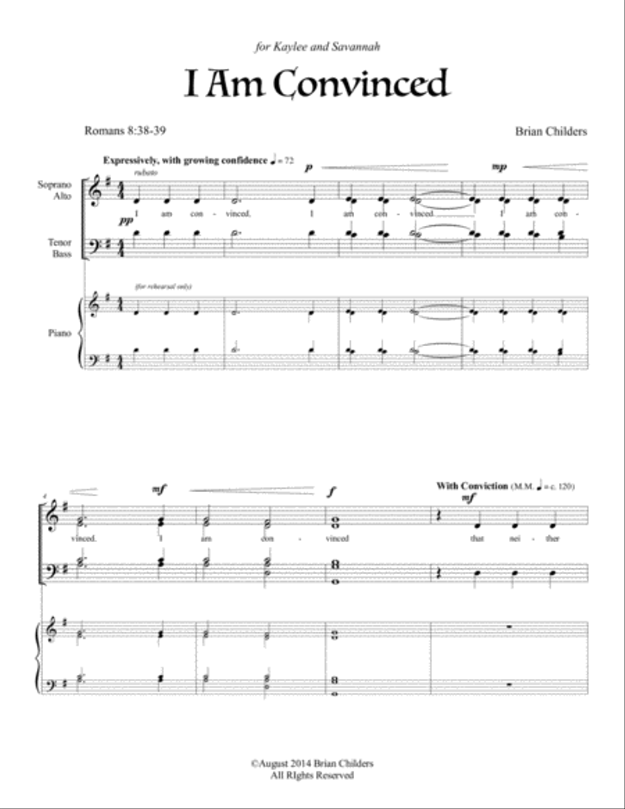 I Am Convinced I Am Convinced 4-Part scores gallery preview page 2