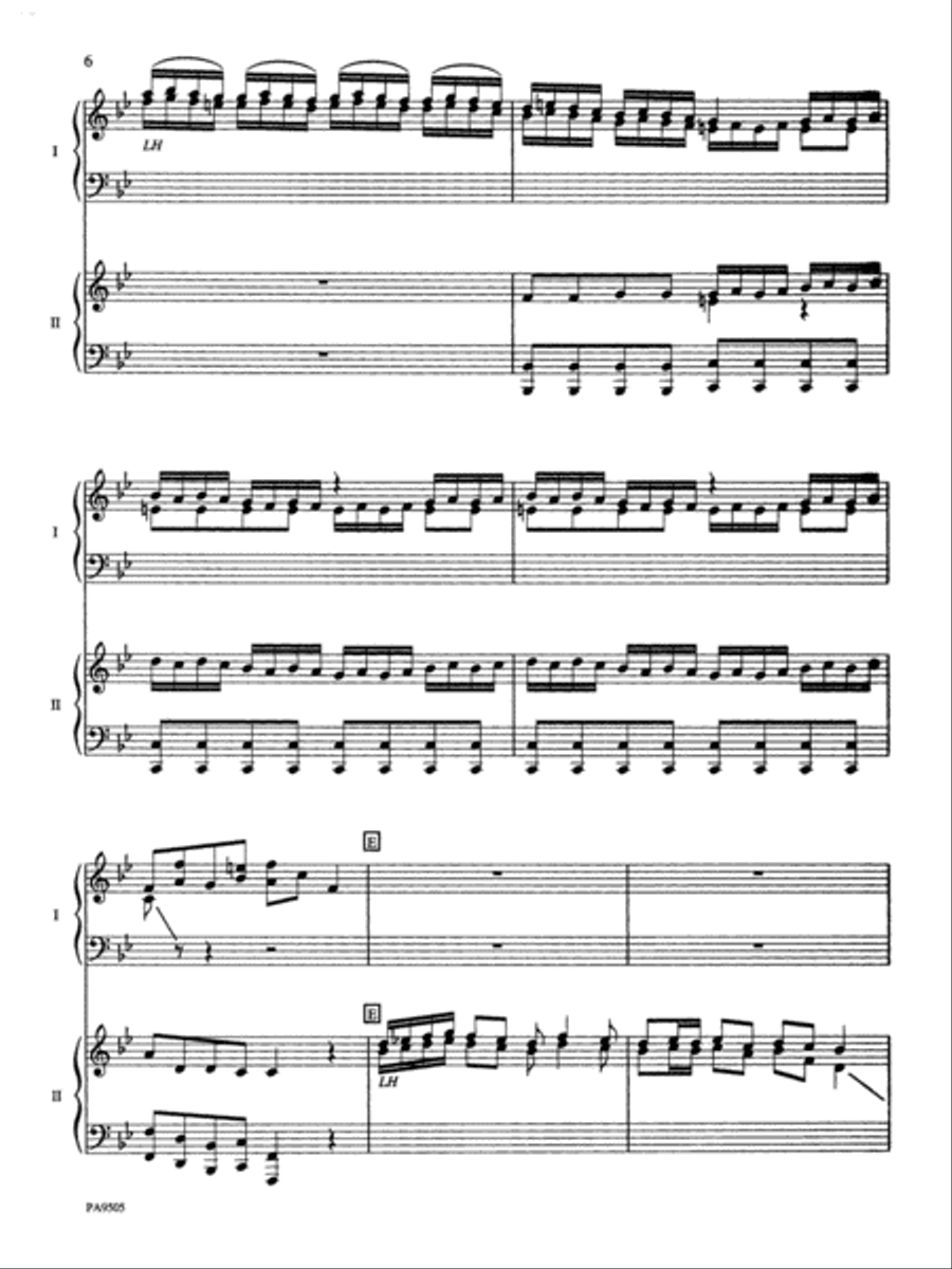 Arrival of the Queen of Sheba - Piano Duo (2 Pianos, 4 Hands) Piano Duet scores gallery preview page 6