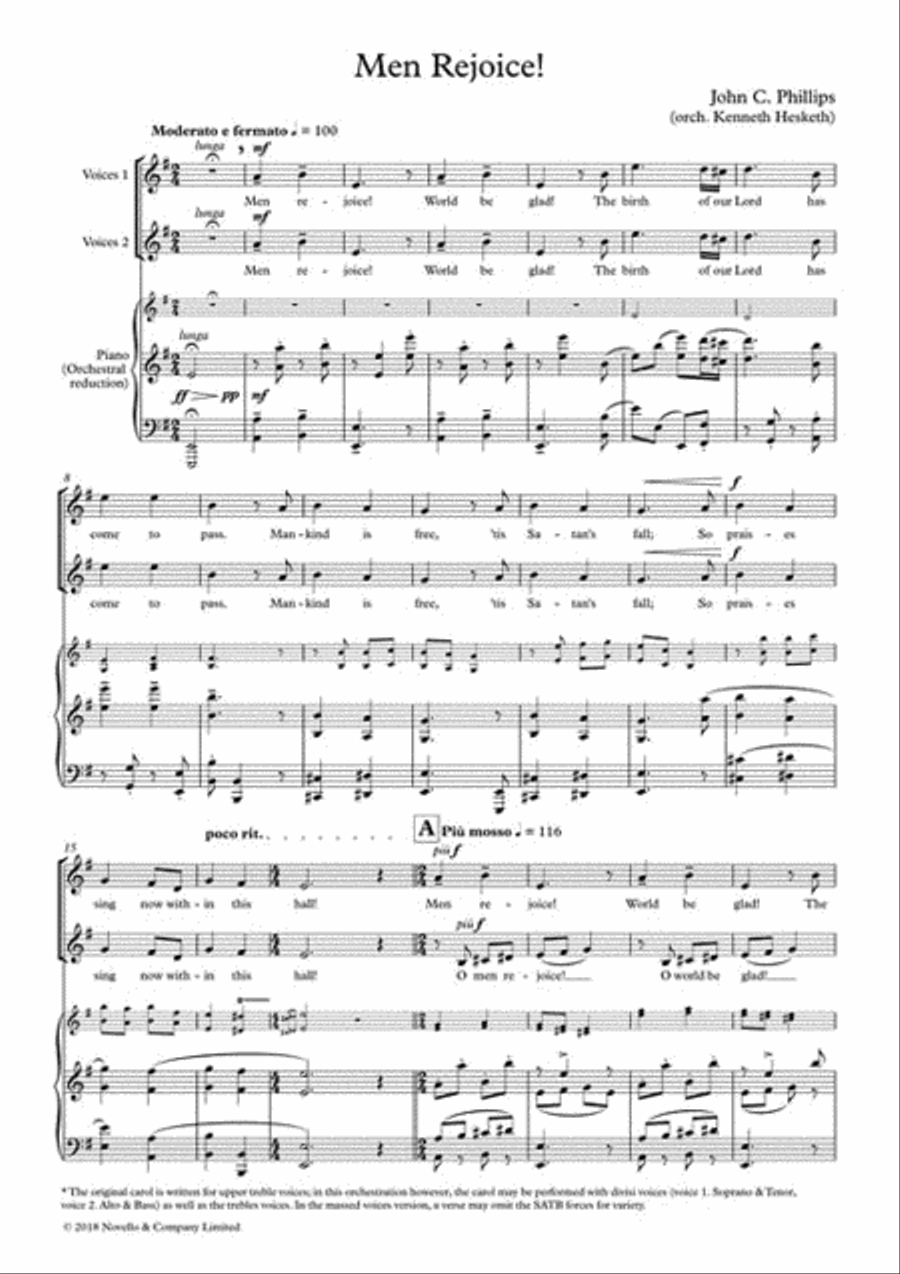 Men Rejoice! 2-Part scores gallery preview page 2