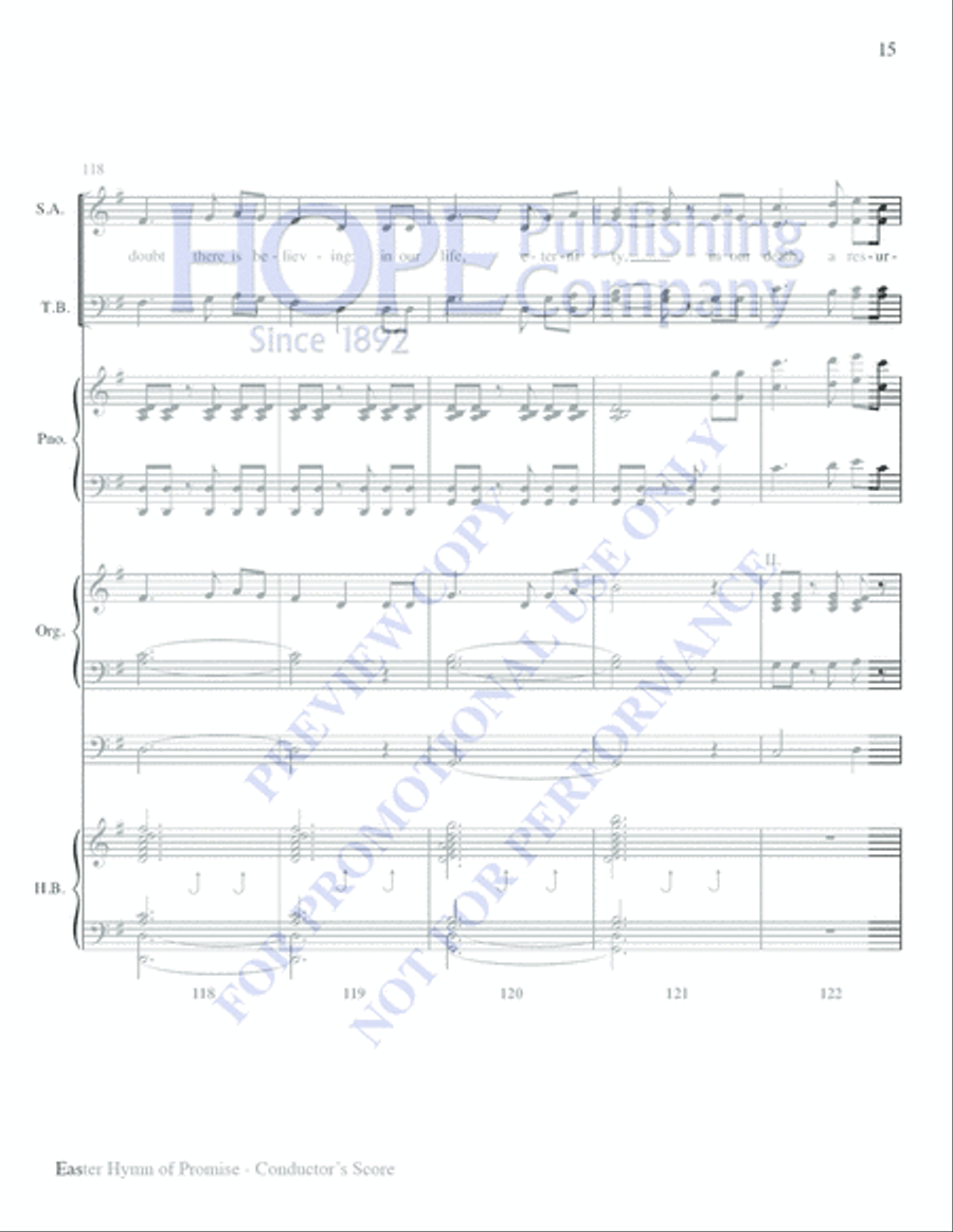 Easter Hymn of Promise Easter Hymn of Promise Choir scores gallery preview page 14