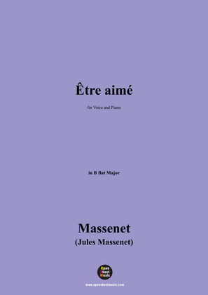 Massenet-Être aimé,in B flat Major