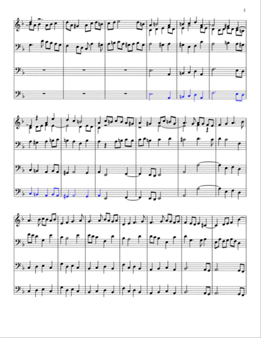 Fugue in D Minor Organ Solo scores gallery preview page 2