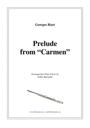 Book cover for Prelude from "Carmen" - for Flute Choir