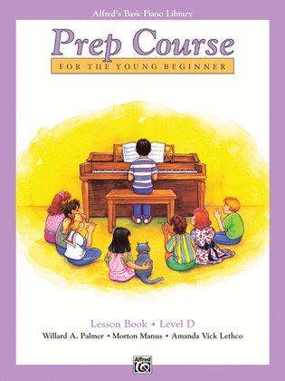 Book cover for Alfred's Basic Piano Prep Course Lesson Book, Book D