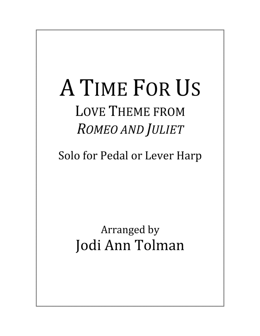 A Time For Us (love Theme) Celtic Harp scores gallery preview page 1