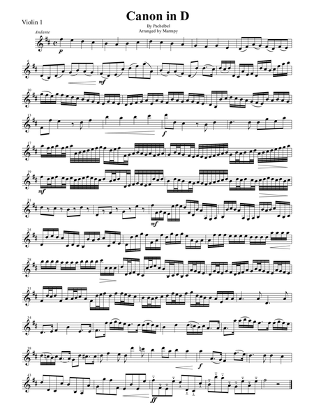 Canon in D by Pachelbel (arranged for String Trio) image number null