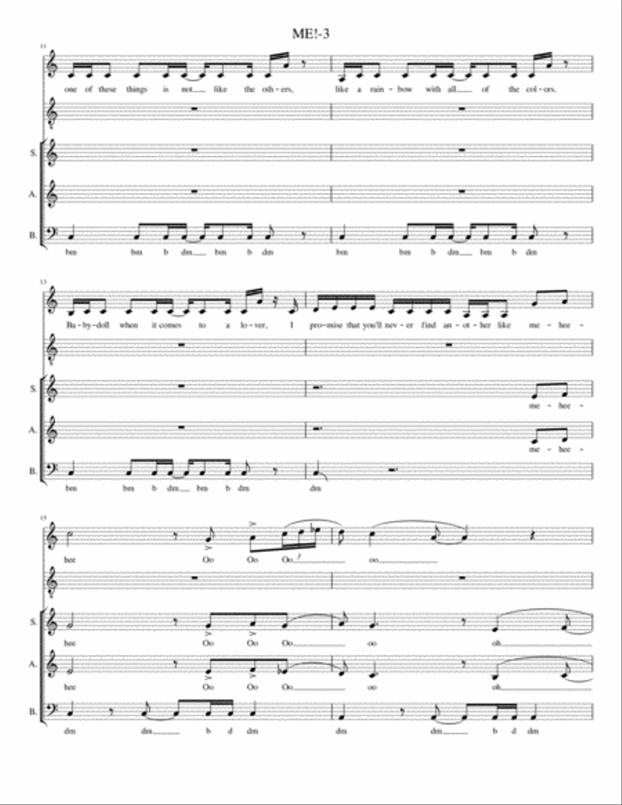 Me! 3-Part scores gallery preview page 3