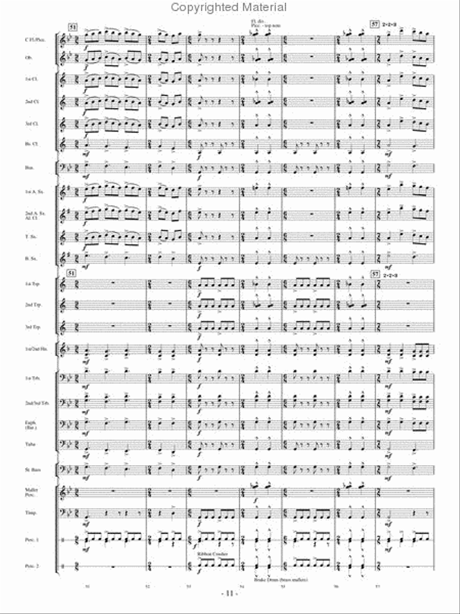 Flight of Valor Concert Band scores gallery preview page 10
