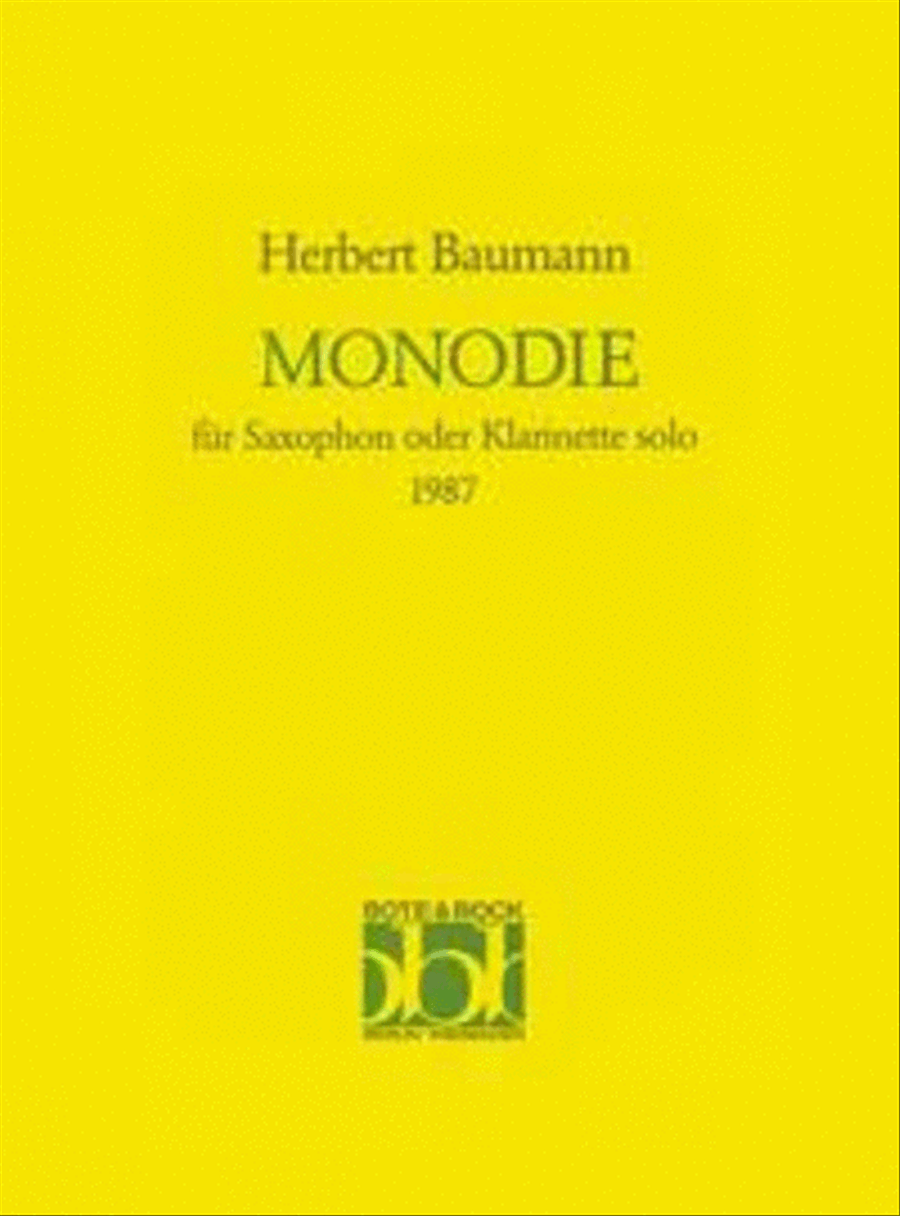 Monodie Monodie Clarinet scores gallery preview page 1
