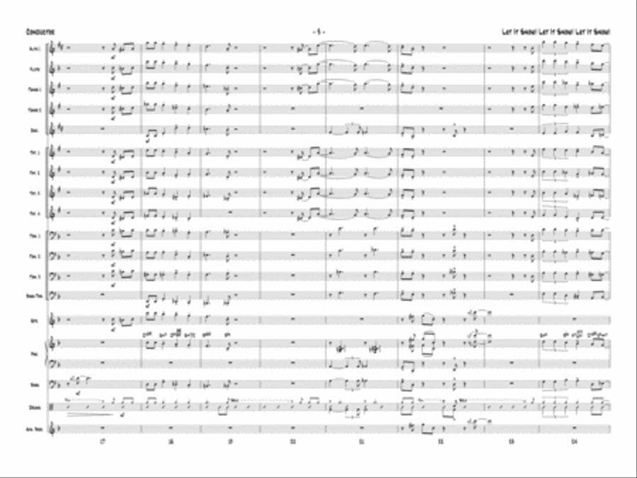 Let It Snow! Let It Snow! Let It Snow! Jazz Ensemble scores gallery preview page 4
